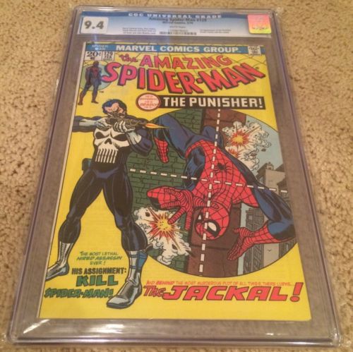 AMAZING SPIDERMAN 1974 129 CGC 94 WHITE PAGES 1st PUNISHER