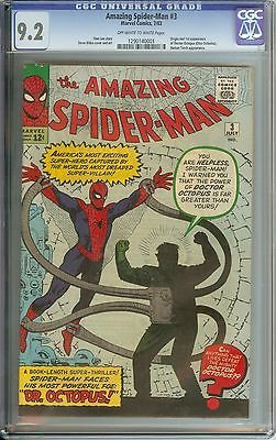 AMAZING SPIDERMAN 3 CGC 92 OWWH PAGES  1ST APPEARANCEORIGIN DR OCTOPUS