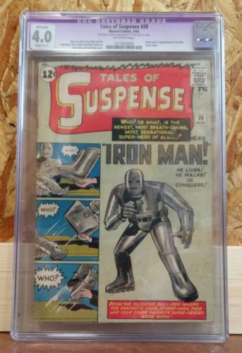 Tales of Suspense 39 Silver age heavy hitter Iron Man CGC 40 Look