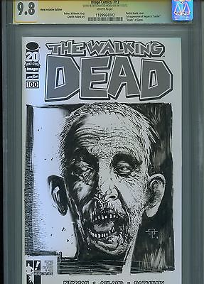 Walking Dead 100 HERO INITIATIVE CGC 98 Ted McKeever Signature Series 1 of 100