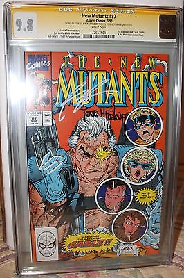 NEW MUTANTS 87 CGC 98 3X SS Sign LEEMcFarlaneLiefeld1ST Cable MOVIE COMING