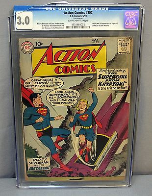 ACTION COMICS 252 Supergirl  Metallo 1st app CGC 30 GDVG DC Comics 1959
