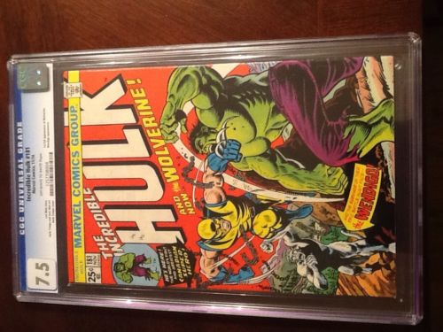 The Incredible Hulk 181 1st Wolverine CGC 75 UNRESTORED