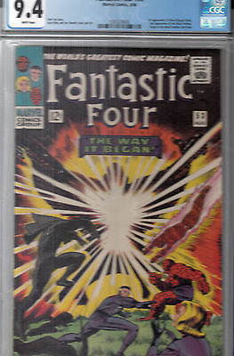 FANTASTIC FOUR 53 Aug 1966 CGC 94  NM WP BLACK PANTHER ORIGIN  1st KLAW 