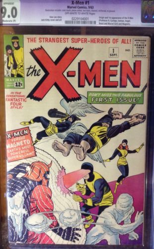 Uncanny XMen 1 Sep 1963 Marvel CGC 90 Restored No Trimming