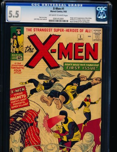 XMen  1 CGC 55 OWWHITE Pgs