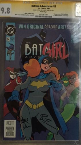 CGC SS 98 BATMAN ADVENTURES 12 SIGNED BRUCE TIMMPAUL DINI NM 1st HARLEY QUINN