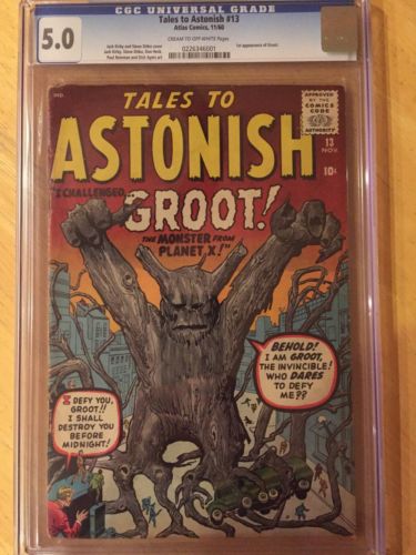 TALES TO ASTONISH 13 CGC 50 1st APPEARANCE OF GROOT