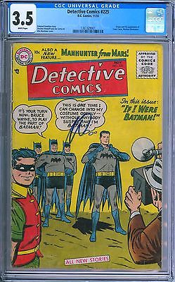 DETECTIVE COMICS 225 CGC 35 WHITE PAGES