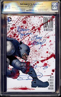 Batman The Dark Knight III 3 Miller variant CGC 98 SS Signed by the entire team