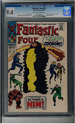 MARVEL COMICS FANTASTIC FOUR 67 CGC 94 FIRST APPEARANCE WARLOCK HIM HOT