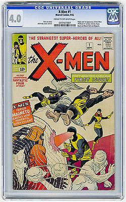 XMen 1 CGC 40 MEGA KEY Origin  1st app Kirby Lee Marvel Silver Age Comic