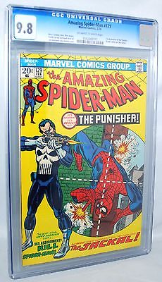 1974 THE AMAZING SPIDERMAN 129 CGC 98 NMMT 1ST APPEARANCE PUNISHER OWW PGS