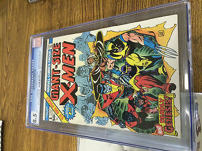 GIANTSIZE XMEN 1 CGC 85 OWW PAGES 1ST APP OF NEW XMEN 2ND APP WOLVERINE