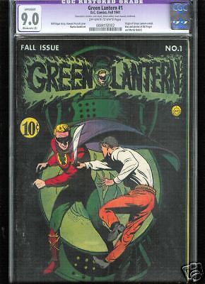 Green Lantern Comics 1 CGC 90 VFNM Restored No Reserve