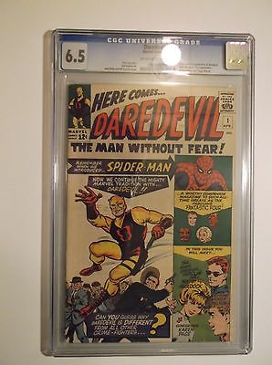 DAREDEVIL  1 CGC  65 FINE   1964 ORIGIN  1ST APPEARANCE OWWHITE