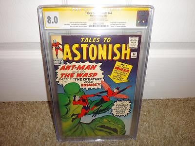 TALES TO ASTONISH 44 CGC 80 SS Stan Lee SIGEND 1st App Wasp 1 27 AntMan Movie
