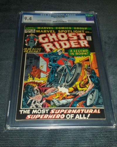 Marvel Spotlight 5 CGC 94 WH pages Aug 1972 Marvel 1st Ghost Rider