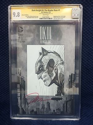 Dark Knight III DK3 Master Race 1 15000 Jim Lee Signed Sketch Variant CGC 98