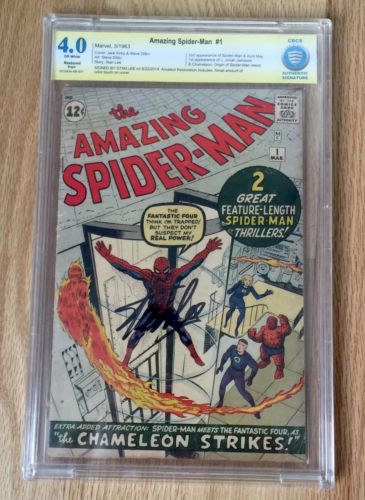 AMAZING SPIDERMAN 1 CBCS  40 SIGNATURE SERIES STAN LEE not CGC LOOKS BETTER