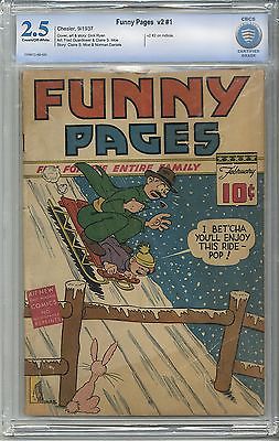 FUNNY PAGES V3 1  25 CBCS NOT CGC Bob Kane Bruce Wayne Prototype FREE SHIP