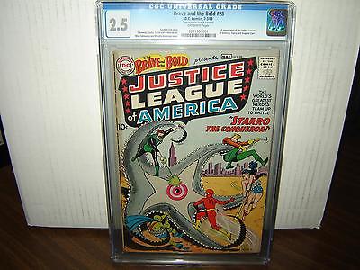 Brave and the Bold 28 CGC 25 OW p 1st Justice League of America id 15427
