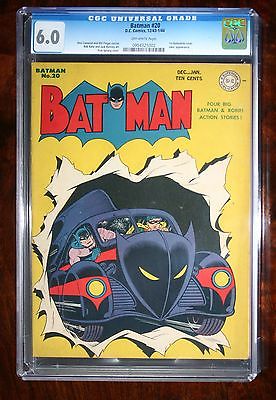 BATMAN 20 CGC 60 FN CLASSIC FIRST BATMOBILE COVER