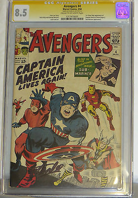 Avengers 4 CGC 85 Signed by Stan Lee