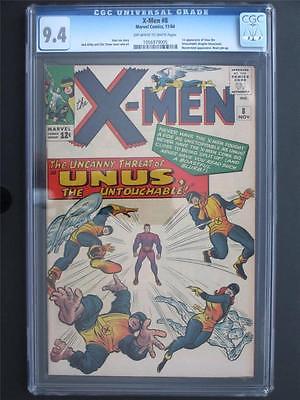 XMen 8 MARVEL 1964  CGC 94 NM  1st App of Unus  3rd HIGHEST GRADE