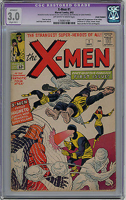 XMen 1 CGC 30 OW White Pages 1st Appearance Key Issue