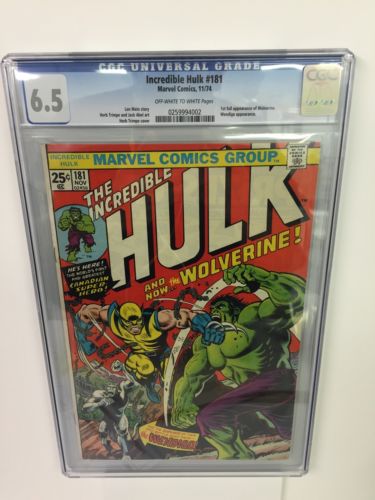 The Incredible Hulk 181 Nov 1974 Marvel CGC 65 Fresh Perfect Case