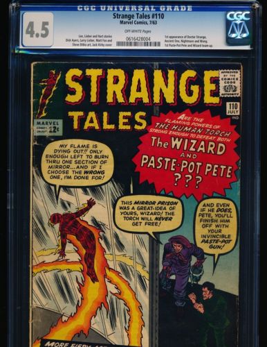Strange Tales  110  1st Dr Strange CGC 45 OFFWHITE Pgs 