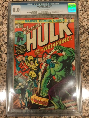 The Incredible Hulk 181 CGC 80 1st appearance Wolverine