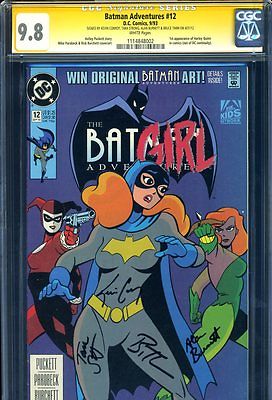 SS CGC BATMAN ADVENTURES 12 HARLEY QUINN SIGNED KEVIN CONROY TARA STRONG