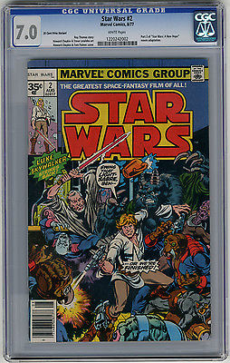 Star Wars 2 CGC 70 35 Cent VARIATION White pages Rare Marvel
