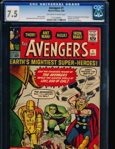 Avengers  1 CGC 75 OWWHITE Pgs