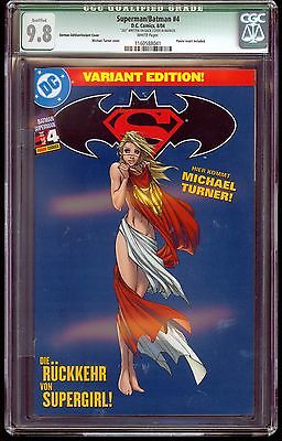 SUPERMANBATMAN 4 CGC 98 GERMAN SUPERGIRL MICHAEL TURNER VARIANT 