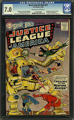 Brave and the Bold 29 CGC 70 DC 1960 2nd Justice League C6 115 1 cm