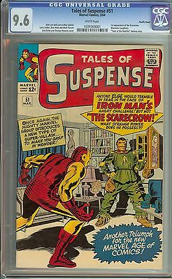 TALES OF SUSPENSE 51 CGC 96 WHITE PAGES PACIFIC COAST PEDIGREE1ST SCARECROW