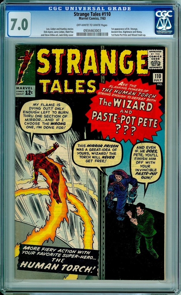 Strange Tales 110 CGC 70  1st Doctor Strange