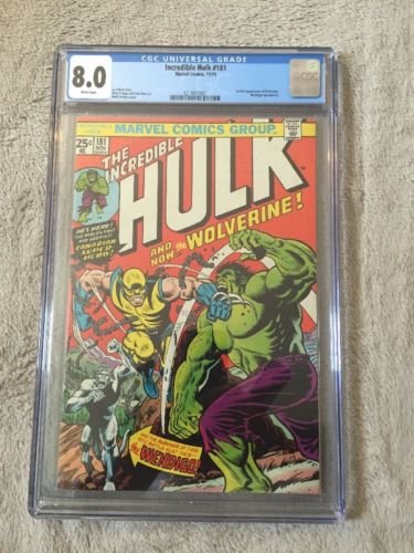 Incredible Hulk 181 CGC 80 No Reserve 