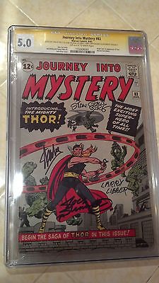 Journey In to Mystery 83 CGC 4X SS 50 Signed Stan Lee Tribute Event Leiber
