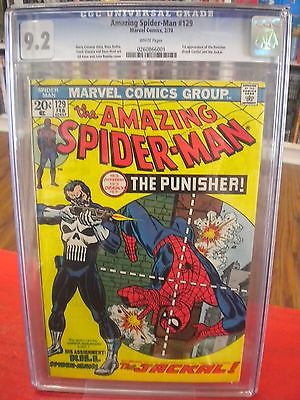The Amazing SpiderMan 129 CGC 92 WHITE pages 1st Punisher WP