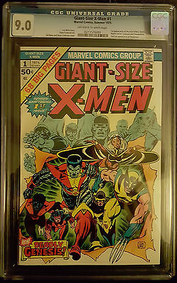 GiantSize XMen 1 CGC 90 VFNM 1975 Marvel