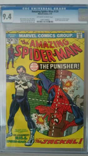 Amazing Spiderman  129 CGC 94 oww pages