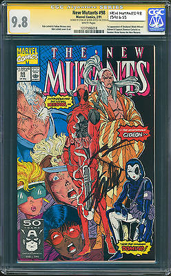 NEW MUTANTS 98 CGC 98 SS SIGNATURE SERIES STAN LEE  ROB LIEFELD 1ST DEADPOOL