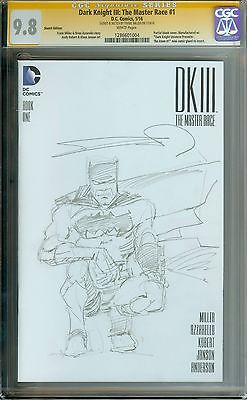 DARK KNIGHT III THE MASTER RACE DK3 1 CGC 98FRANK MILLER FULL FIGURE SKETCH