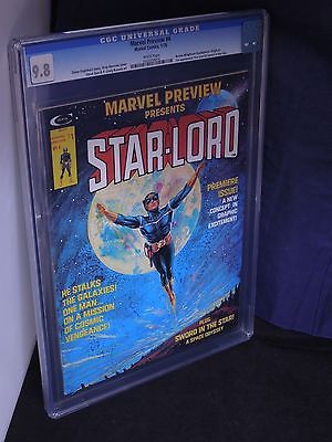 Marvel Preview 4 1976 CGC 98 NMM StarLord 1st Appearance Origin WHITE Pages