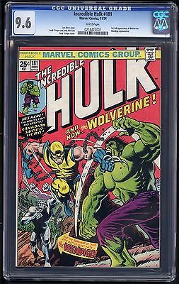 Incredible Hulk 181 CGC 96 1st Full Appearance Wolverine