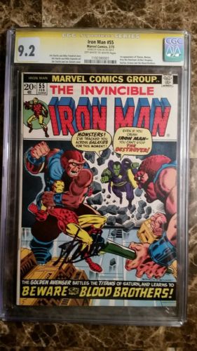 Iron Man 55 Feb 1973 Marvel CGC 92 SIGNATURE SERIES STAN LEE NO RESERVE 